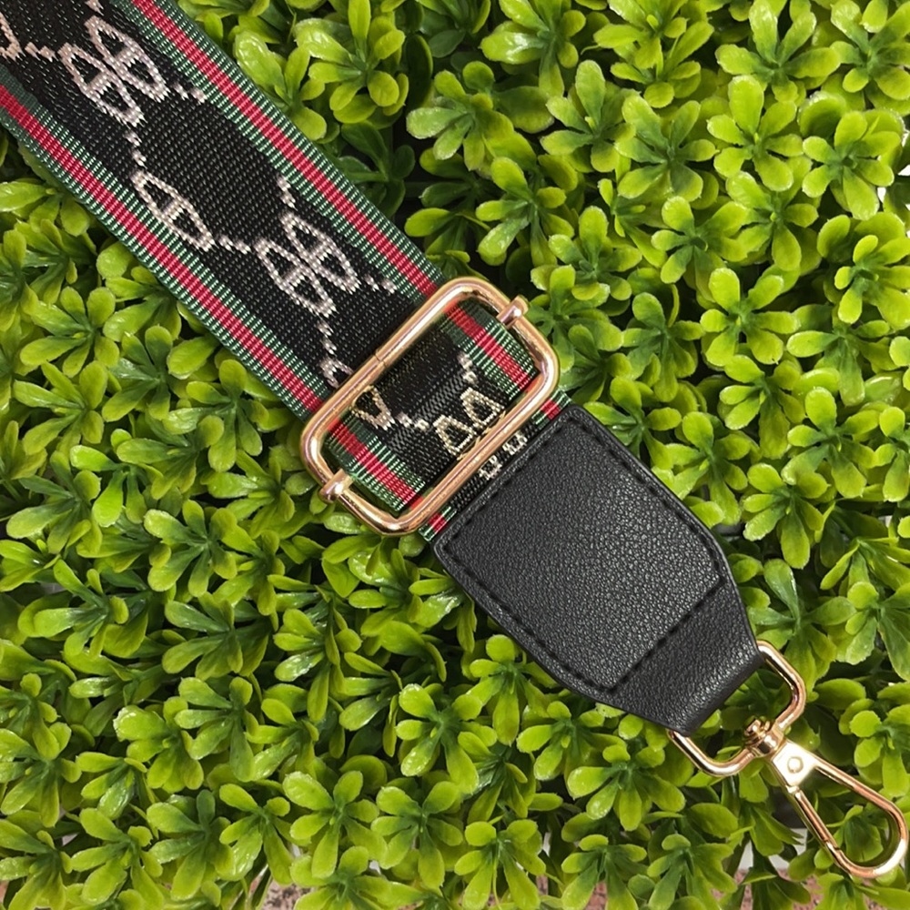 NEW Guitar Strap, Crossbody Strap, and small green nylon bag